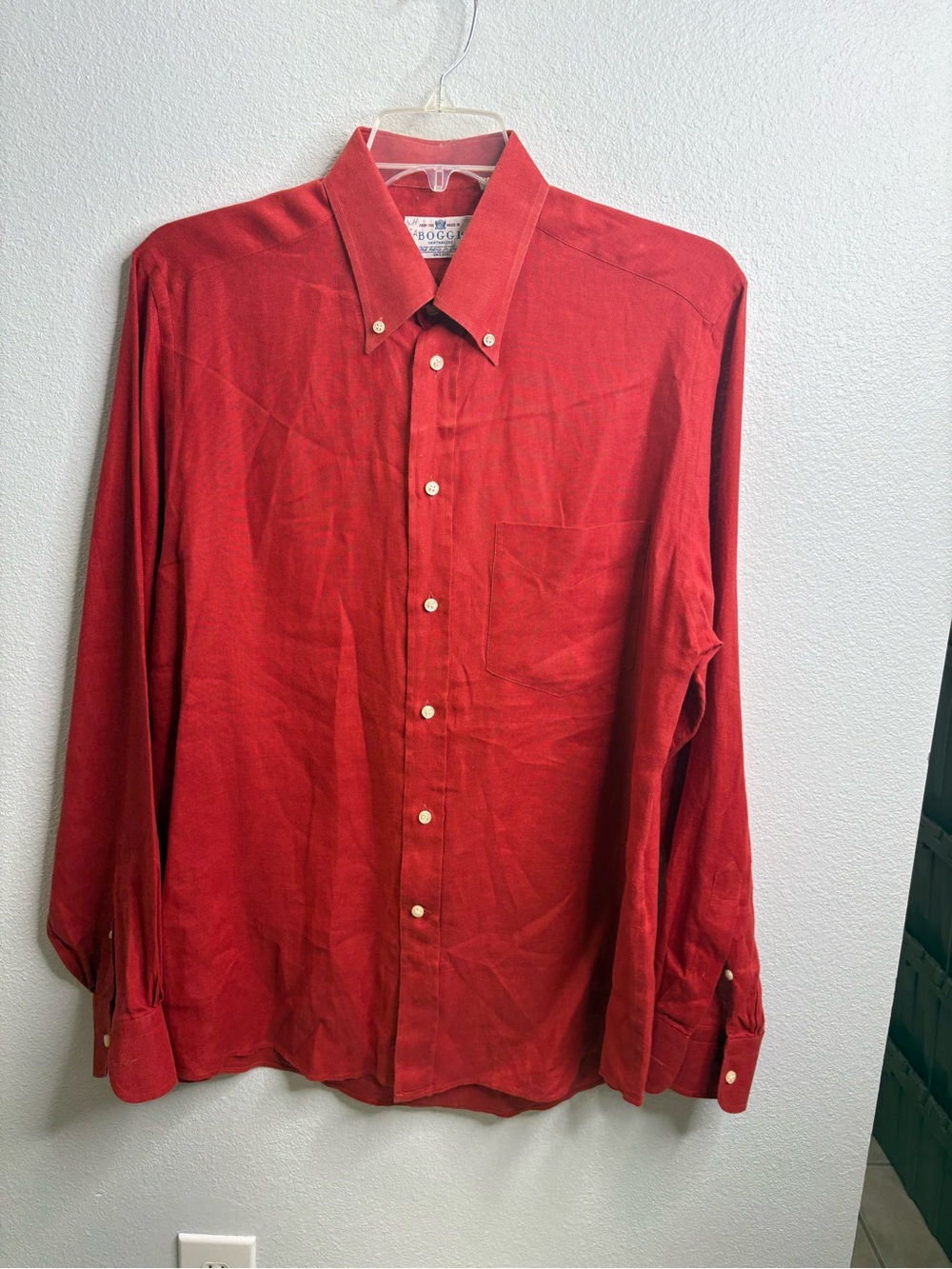 Boggi Shirtmakers Dress Shirt Size 16.5 Large